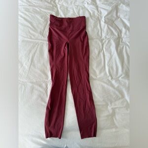 maroon lulu leggings